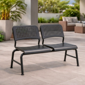Clova Official-2 Seater Chair - Black